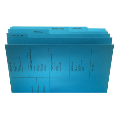 PAGNA Hängemappe Personal 5-teilig 44105-02 blau