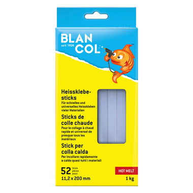 BLANCOL Heissklebesticks 32409 11.2x200mm, rund 52 Stück