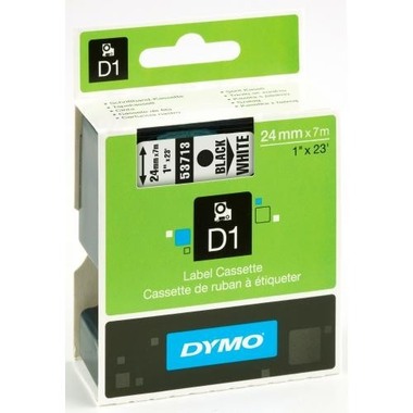 DYMO Ruban D1 noir/blanc S0720930 24mm/7m