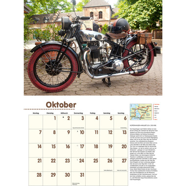 DUMONT Motorräder & Routen 205164 DE, 42x29cm 2024