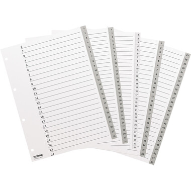 KOLMA Register KolmaFlex A4 18.324.03 grau 1-24