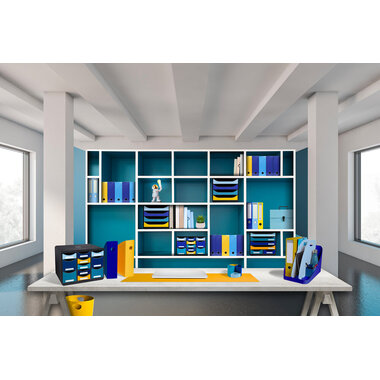 EXACOMPTA Briefablage BeeBlue A4+ 113209D Combo Midi, hellblau