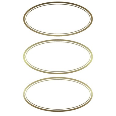 Z-DESIGN Haushaltetiketten 59419 Goldrand 2 Stück