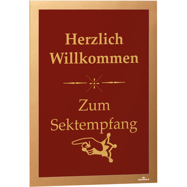 DURABLE Sichtfenster Duraframe 487230 gold, selbstklebend 2 Stück