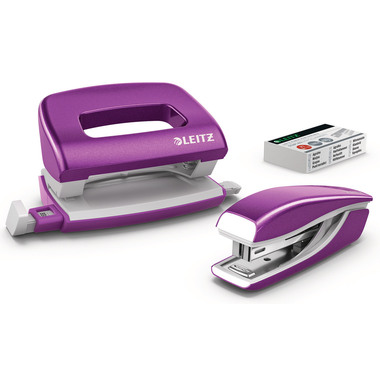 LEITZ Locher/Hefter NewNeXXt 55612062 violett Set