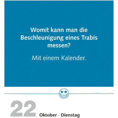 HARENBERG Abreisskalender Beste Witze 3309759 DE, 11 X 14cm 2024
