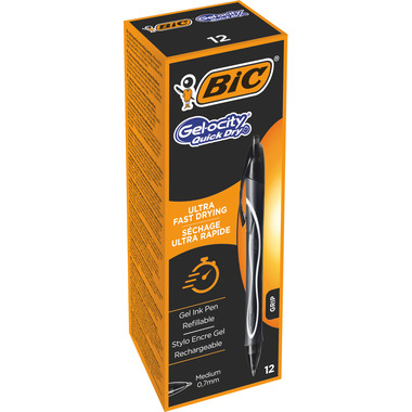 BIC Gel-ocity quick dry 949873 noir, 12 pcs.