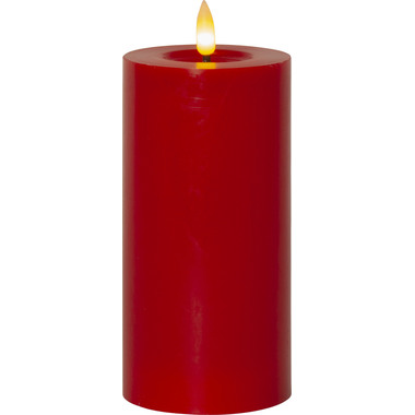 STAR TRADING LED Kerze Flamme Flow 17.5cm 12.061-45 rot