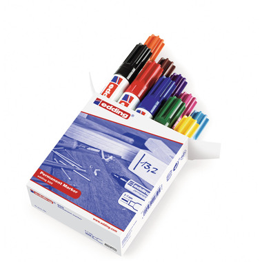 EDDING Permanent Marker 500 2-7mm 500-999 10 Farben ass.