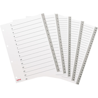 KOLMA Register LongLife A4 19.120.03 grau 1-20