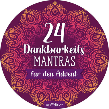 ARS EDITION Adventskalender Dose 135416 24 Dankbarkeitsmantras