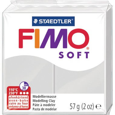 FIMO Knete Soft 57g 8020-80 grau