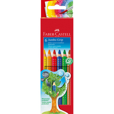 FABER-CASTELL Farbstifte Jumbo GRIP 110906 6-farbig