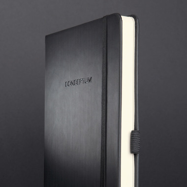 CONCEPTUM Notizbuch A6 CO132 liniert, 80g, 194 Bl. schwarz
