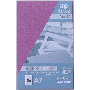 ARTOZ Visitenkarten 1001 A7 107136144 220g, holunder 5 Blatt