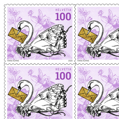 Briefmarken CHF 1.00 «Hochzeit», Bogen mit 10 Marken Bogen Spezielle Anlässe, selbstklebend, ungestempelt