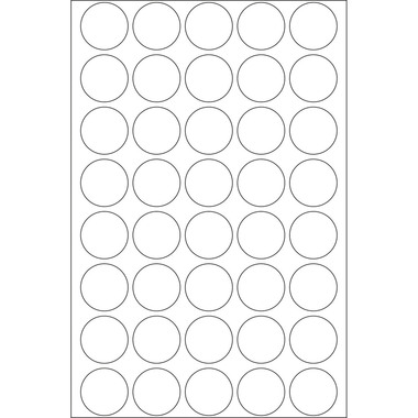 HERMA Markierungspunkte 13mm 1860 weiss 240 Stück