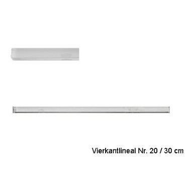 AKRYLA Vierkantlineal 30cm 20/30 Acryl