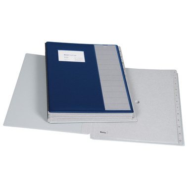 BIELLA Pultmappe Pronto A4 32041207U dunkelblau, 12-teilig