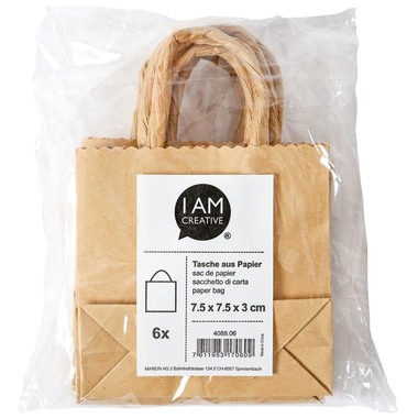 I AM CREATIVE Papiertragetasche 4088.06 7.5x7.5x3cm, 6 Stück