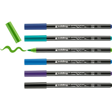 EDDING Porzellanmarker 4200 1-4mm 4200-E6-Cool 6 Cool Colours