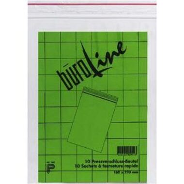 BÜROLINE Pressverschl. Beutel 160×220mm 421305 transparent 100 Stück