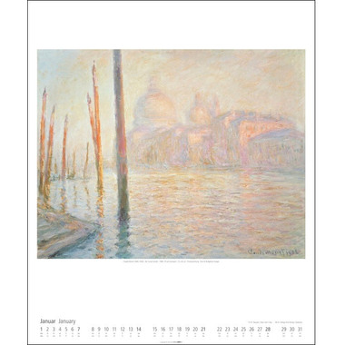 WEINGARTEN Wandkalender Claude Monet 2955900 DE, 46x55cm 2024