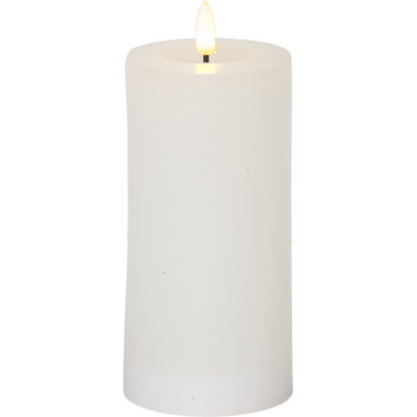 STAR TRADING LED Kerze Flamme Flow 17.5cm 12.061-42 weiss