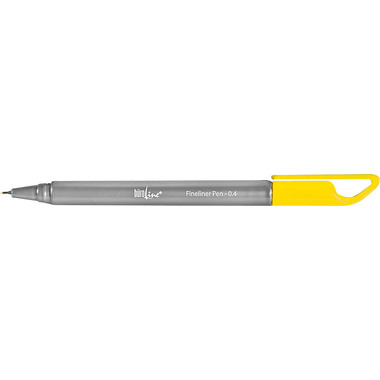 BÜROLINE Fineliner Clip 0,4mm 223082 gelb