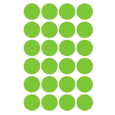 AVERY ZWECKFORM Marcatori 18mm 3597 green, removable 4 fogli