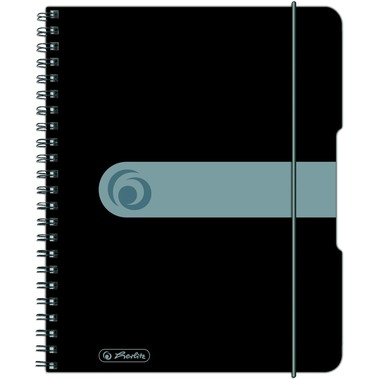 HERLITZ Collegeblock A5 11293768 Easy orga A5 5mm kar. Schwarz