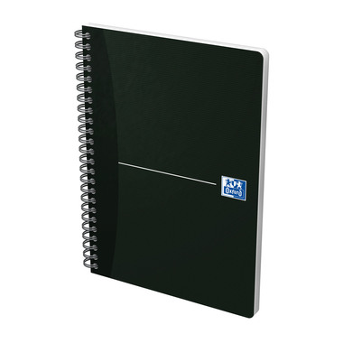 OXFORD Spiralbuch Smart Black A5 100103627 liniert 6mm, 90g 90 Blatt