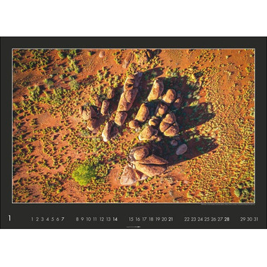 WEINGARTEN Kalender Die Erde von Oben 2951900 DE, 68x49cm 2024