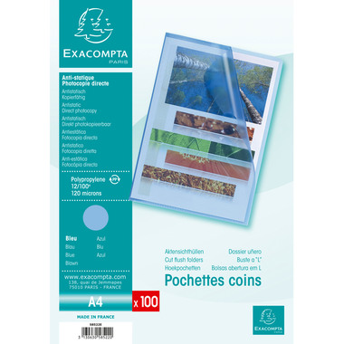 EXACOMPTA Cartelline A4 58522E blu 100 cartelle