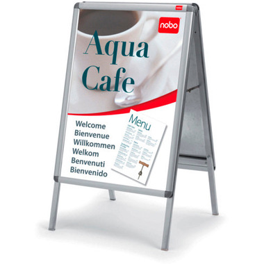 NOBO Plakatständer A0 1902204 903x75x1493mm silber