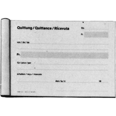 SIMPLEX Quittungen D/F/I A6 16345 D/F/I 50 Blatt
