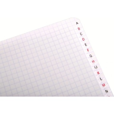 CLAIREFONTAINE Spiralheft ass. 9,5x14cm 8509 5mm, A-Z 90 Blatt