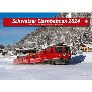CALENDARIA Eisenbahn 2024 43494602 D/F/I/E, 31.5x23cm