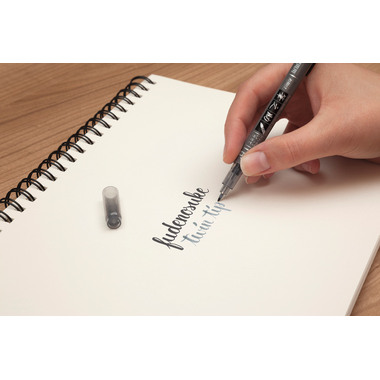 TOMBOW Marker Twin WS-TBS nero/grigio, Fudenosuke