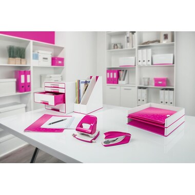 LEITZ Locher/Hefter WOW 5095-10-62 violett, Bundle