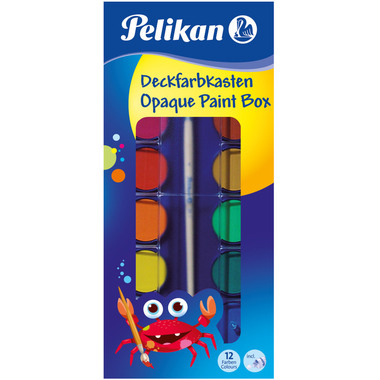 PELIKAN Deckfarbkasten F355 F355 12 Farben, 1 weiss