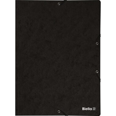 BIELLA Gummibandmappe A4 17840102U schwarz,355gm2 200 Bl.