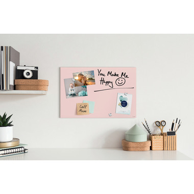 SIGEL Magnettafel Glas Artverum GL514 matt, rosé 60x40cm