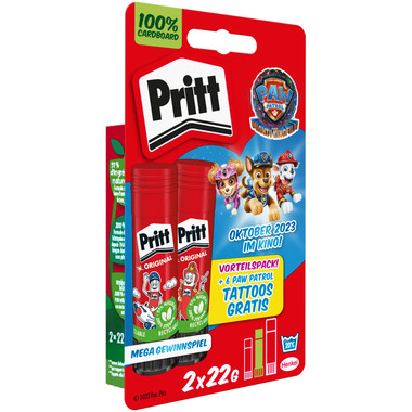 PRITT Colla in stick 22g 900323 Paw Patrol Edition 2 pezzi