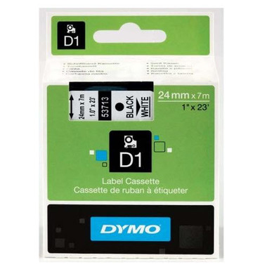 DYMO Ruban D1 noir/blanc S0720930 24mm/7m