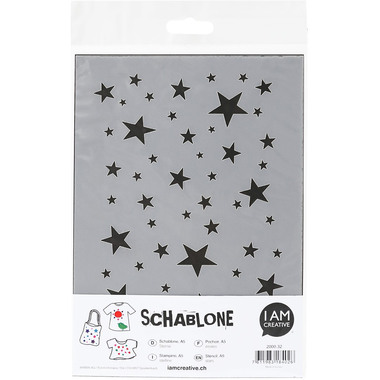 I AM CREATIVE Schablone Sterne A5 MAK2000.32