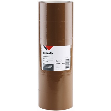 PERMAFIX Verpackungsband 41828 braun 50mmX66M 6 Stk.
