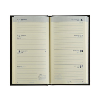 BREPOLS Agenda Interplan Lima 2024 26.3.1288 rouge, 1S/P, 9.5x16.6cm
