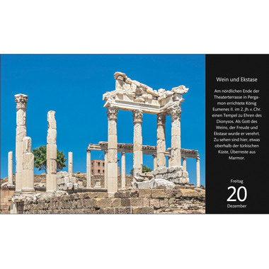 HARENBERG Tischkalender Reise u.d. Welt 2763900 DE, 23 X 17cm 2024