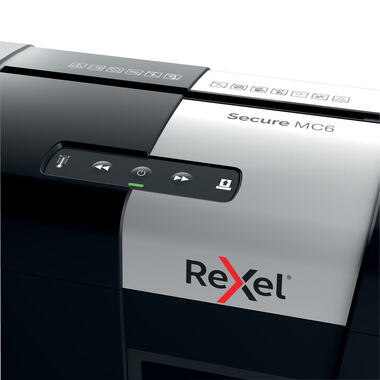 REXEL Aktenvernichter Secure 2020130EU MC6, P-5, 18lt